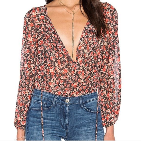 Free People Anna Bodysuit in Black Combo - Picture 7 of 12